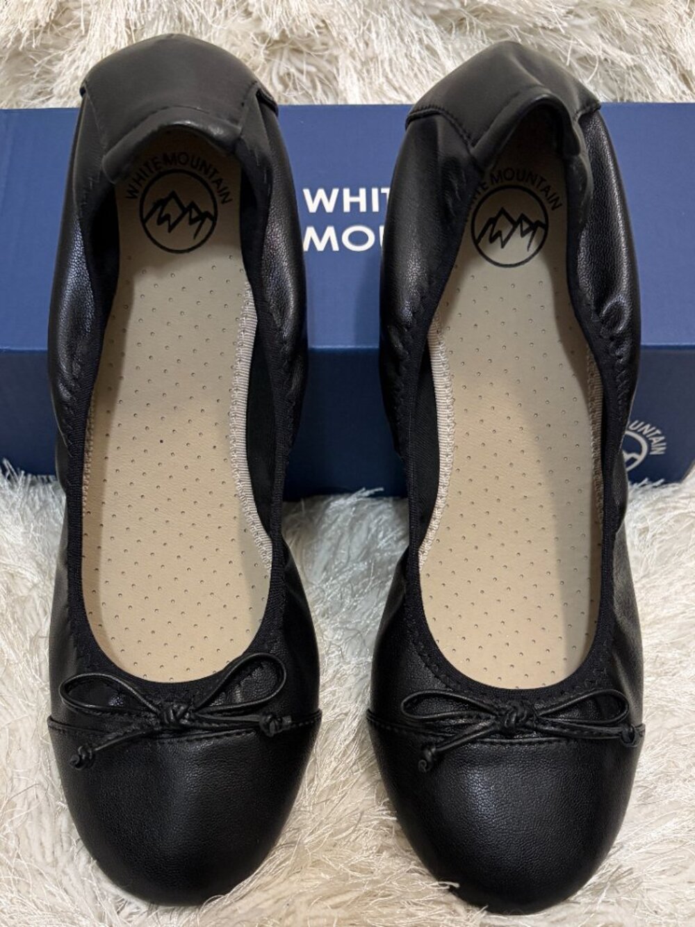 White Mountain Black Suunyside II Flats- Size 9.5 (Brand New)